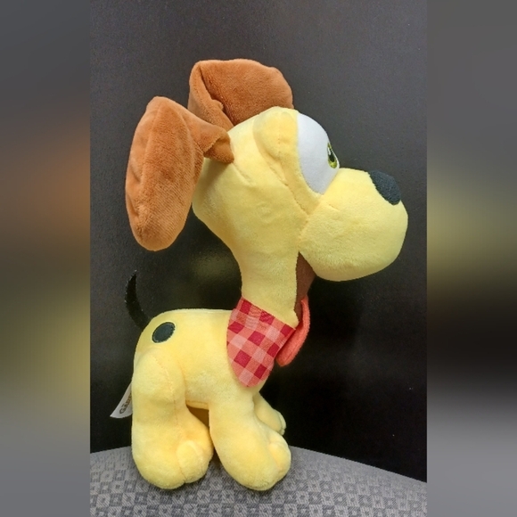 The Garfield Movie 2024 Adult Odie 10" Stiched Eyes Floppy Ears Dog Plush Toy - Picture 9 of 10